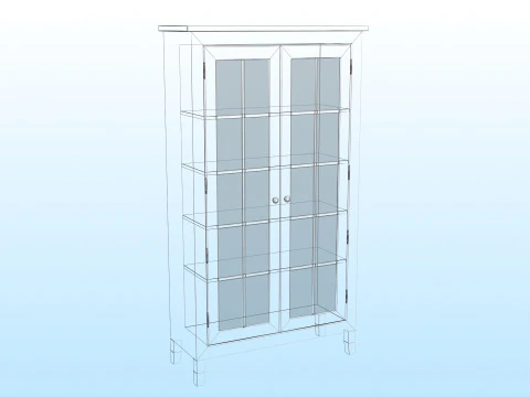 PANTRY GLASS CABINET 3D Model