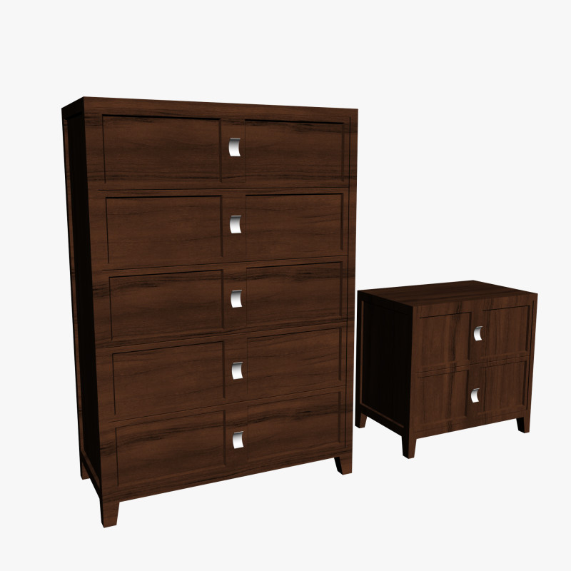 QUEEN DRAWER 3D 模型 .c4d .max .obj .3ds .fbx .stl .blend 