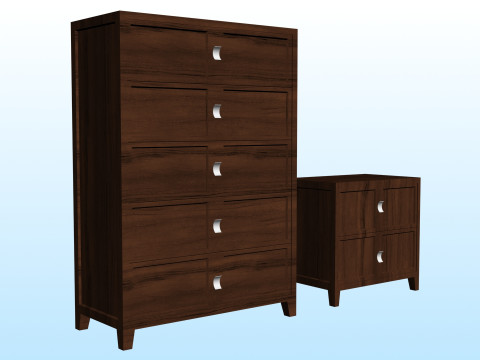 QUEEN DRAWER 3D 模型