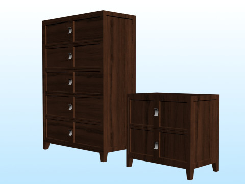 QUEEN DRAWER 3D 模型