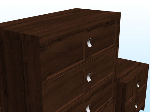 QUEEN DRAWER 3D 模型