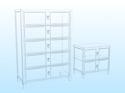 QUEEN DRAWER 3D 模型