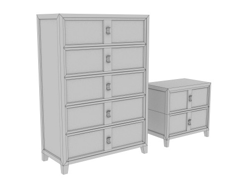 QUEEN DRAWER 3D 模型