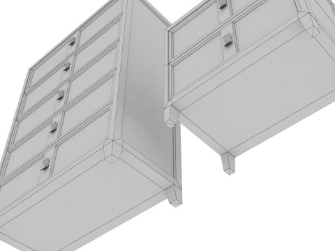 QUEEN DRAWER 3D 模型