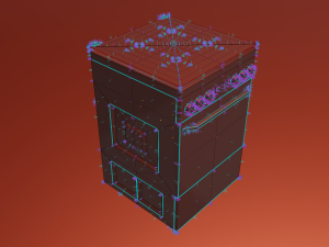 Low Poly Kitchen Stove 3D Model