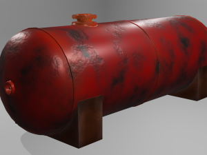 Low Poly Game-Ready LGP Tank 3D-Modell