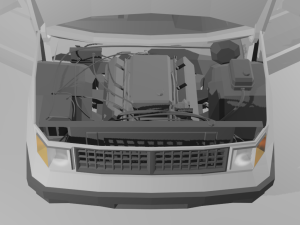 Low Poly SUV - half rigged Modelo 3D