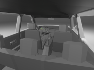 Low Poly SUV - half rigged Modelo 3D
