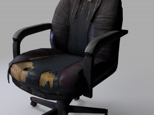 Old chair - PBR - Low Poly Modello 3D