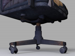 Old chair - PBR - Low Poly Modello 3D