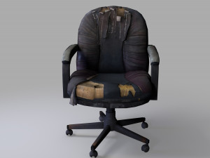 Old chair - PBR - Low Poly Modello 3D