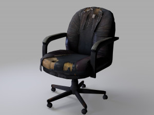 Old chair - PBR - Low Poly Modello 3D