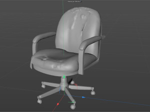 Old chair - PBR - Low Poly Modello 3D