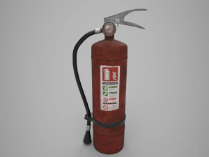 소화기 - PBR - 저 폴리 3D 모델