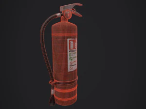 Fire extinguisher - PBR - Low Poly 3D Model