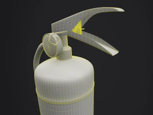 Fire extinguisher - PBR - Low Poly 3D Model