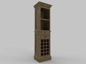 Old Wine Cabinet PBR 3D Модель