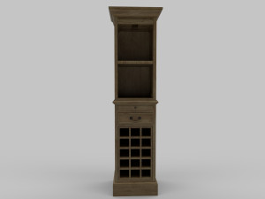Old Wine Cabinet PBR 3D-Modell