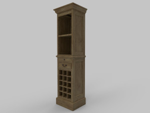 Old Wine Cabinet PBR 3D-Modell