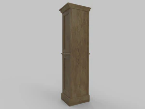 Old Wine Cabinet PBR 3D Model