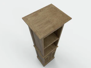 Old Wine Cabinet PBR 3D Model
