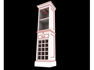 Old Wine Cabinet PBR 3D-Modell