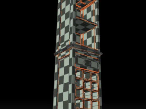 Old Wine Cabinet PBR 3D Model