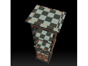 Old Wine Cabinet PBR 3D Model