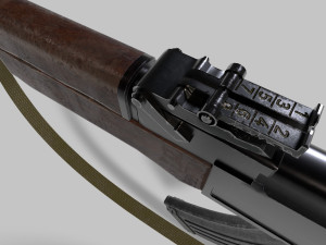 AK47 with silencer Model 3D