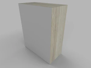 Wardrobe Low Poly PBR 3D Model