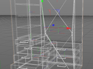 Wardrobe Low Poly PBR 3Dモデル