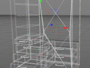 Wardrobe Low Poly PBR 3D Model