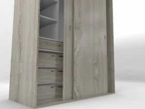 Wardrobe Low Poly PBR 3D Model