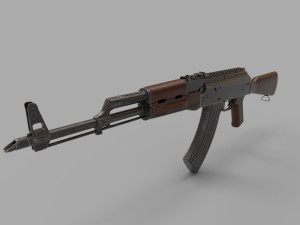 AKM tommy Low-poly 3D Model
