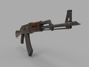 AKM tommy Low-poly 3D Model