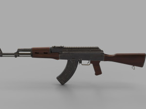 AKM tommy Low-poly 3D Model
