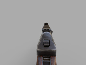 AKM tommy Low-poly 3D Model
