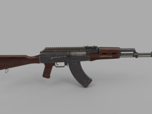 AKM tommy Low-poly 3D Model