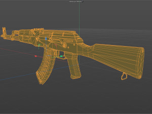 AKM tommy Low-poly 3D Model