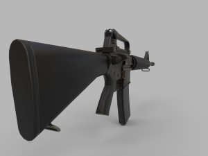 M16A4 Assault Rifle Low-poly 3D 모델