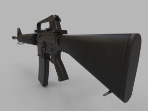M16A4 Assault Rifle Low-poly 3D 모델