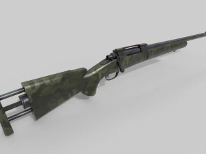 M24 Sniper Rifle Low-poly 3D Model