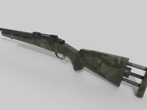 M24 Sniper Rifle Low-poly 3D Model