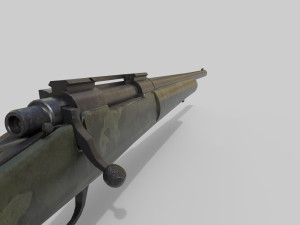 M24 Sniper Rifle Low-poly Modèle 3D