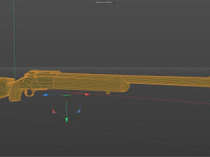 M24 Sniper Rifle Low-poly 3D Model