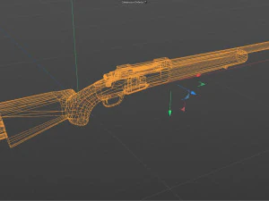 M24 Sniper Rifle Low-poly 3D Model