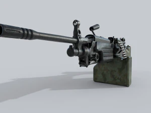 Mesin M249 senapan poli rendah Model 3D