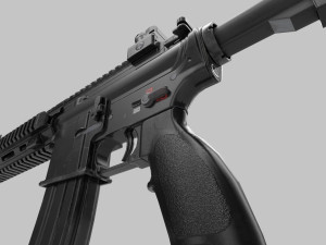 M249 Machine rifle low poly 3D Model