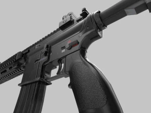 M249 Machine rifle low poly 3D Model