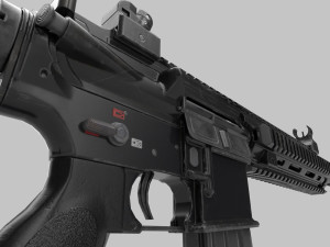 M249 Machine rifle low poly 3D Model